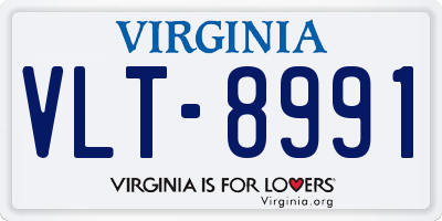 VA license plate VLT8991