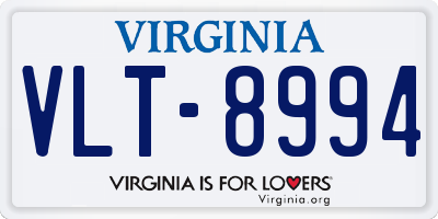 VA license plate VLT8994