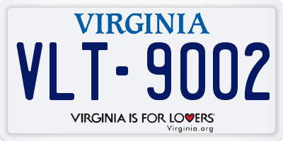 VA license plate VLT9002