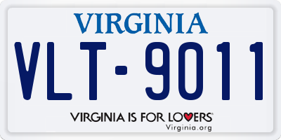 VA license plate VLT9011