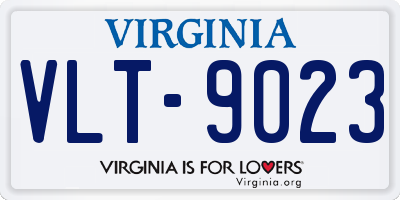 VA license plate VLT9023