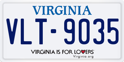 VA license plate VLT9035