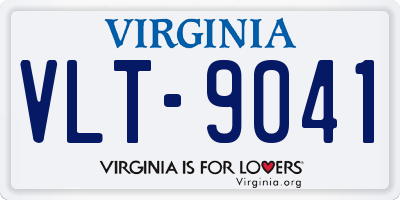 VA license plate VLT9041