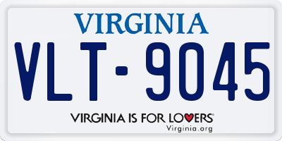 VA license plate VLT9045