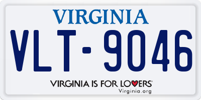 VA license plate VLT9046