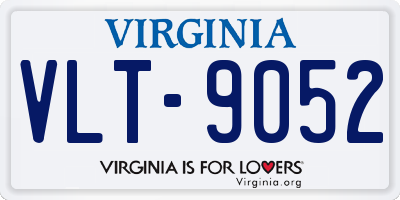 VA license plate VLT9052