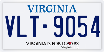 VA license plate VLT9054