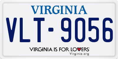VA license plate VLT9056
