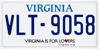 VA license plate VLT9058