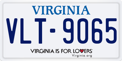 VA license plate VLT9065
