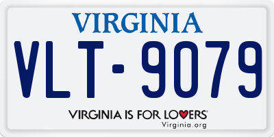 VA license plate VLT9079