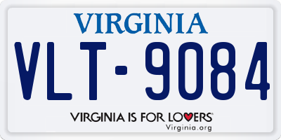 VA license plate VLT9084