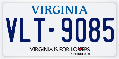 VA license plate VLT9085