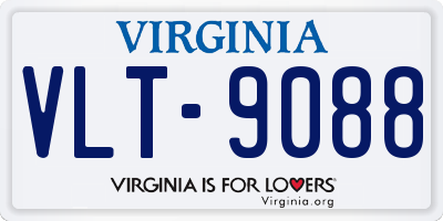 VA license plate VLT9088