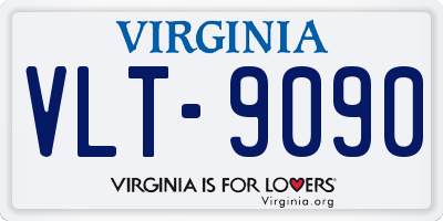 VA license plate VLT9090