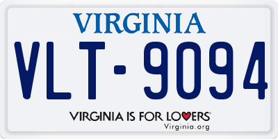 VA license plate VLT9094