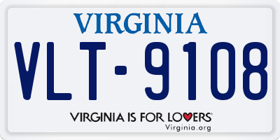 VA license plate VLT9108