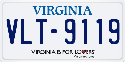 VA license plate VLT9119