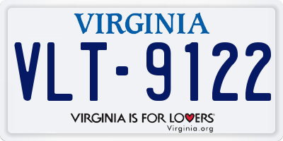 VA license plate VLT9122