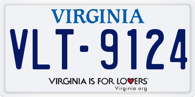 VA license plate VLT9124