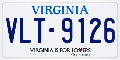 VA license plate VLT9126