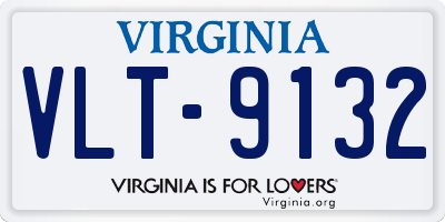 VA license plate VLT9132
