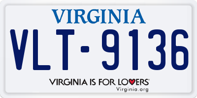 VA license plate VLT9136