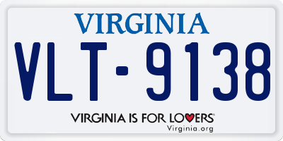 VA license plate VLT9138