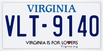 VA license plate VLT9140