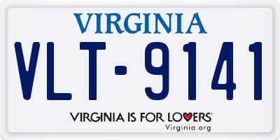 VA license plate VLT9141