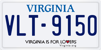 VA license plate VLT9150