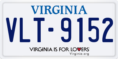 VA license plate VLT9152