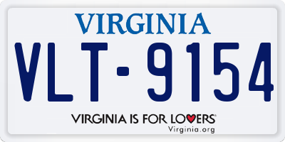 VA license plate VLT9154