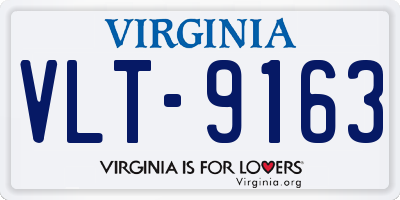 VA license plate VLT9163