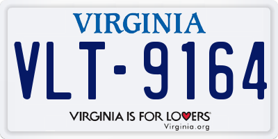 VA license plate VLT9164