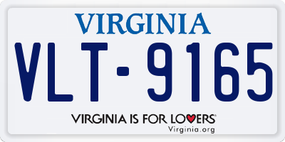 VA license plate VLT9165