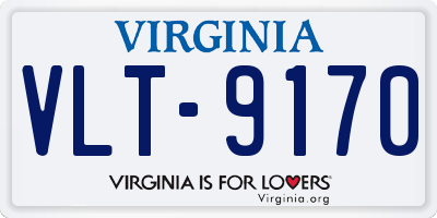 VA license plate VLT9170