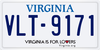 VA license plate VLT9171