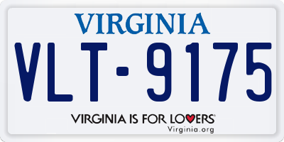 VA license plate VLT9175
