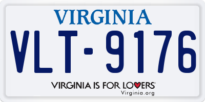 VA license plate VLT9176