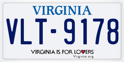 VA license plate VLT9178