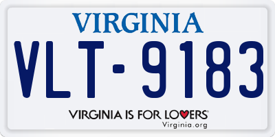 VA license plate VLT9183