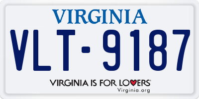 VA license plate VLT9187