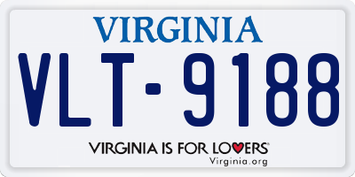 VA license plate VLT9188