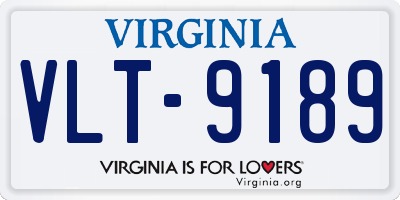 VA license plate VLT9189