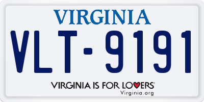 VA license plate VLT9191