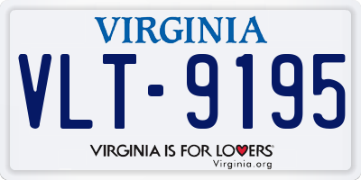 VA license plate VLT9195