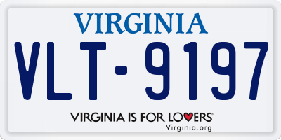 VA license plate VLT9197