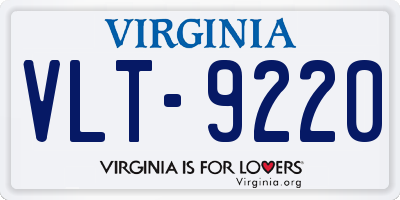 VA license plate VLT9220