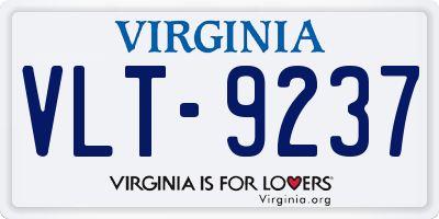 VA license plate VLT9237